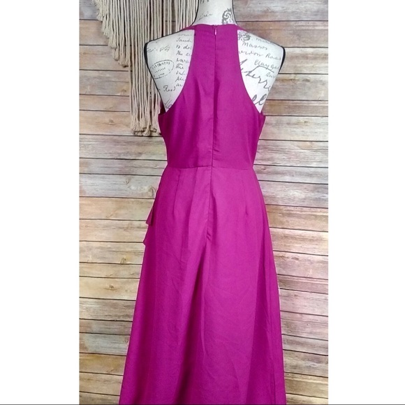 Lulus | ‘I Spy’ Magenta Cut-Out Maxi Dress - Picture 3 of 7